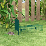 Cage attrape animaux nuisibles 1 entrée dim. 80L x 25l x 30H cm vert foncé