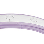 Hula hoop cerceau avec picots de massage ajustable 76-113 cm de tour de taille 16 segments amovibles 139x4,5cm violet