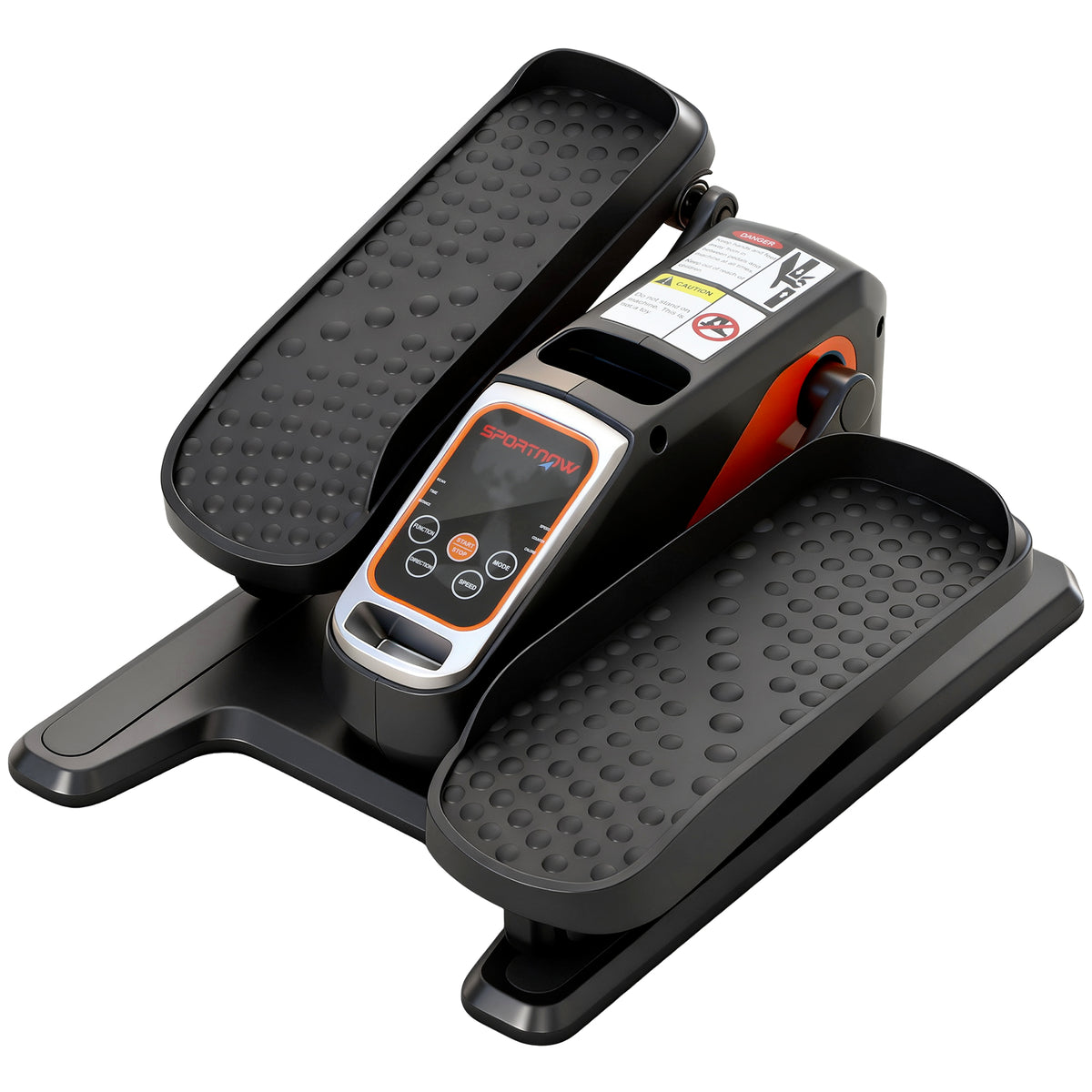 Under-Desk Elliptical Trainer for Home, 12 Speeds, LED Screen, Remote Control, Non-slip Pedal, 40.7x36x21.5cm, Black
