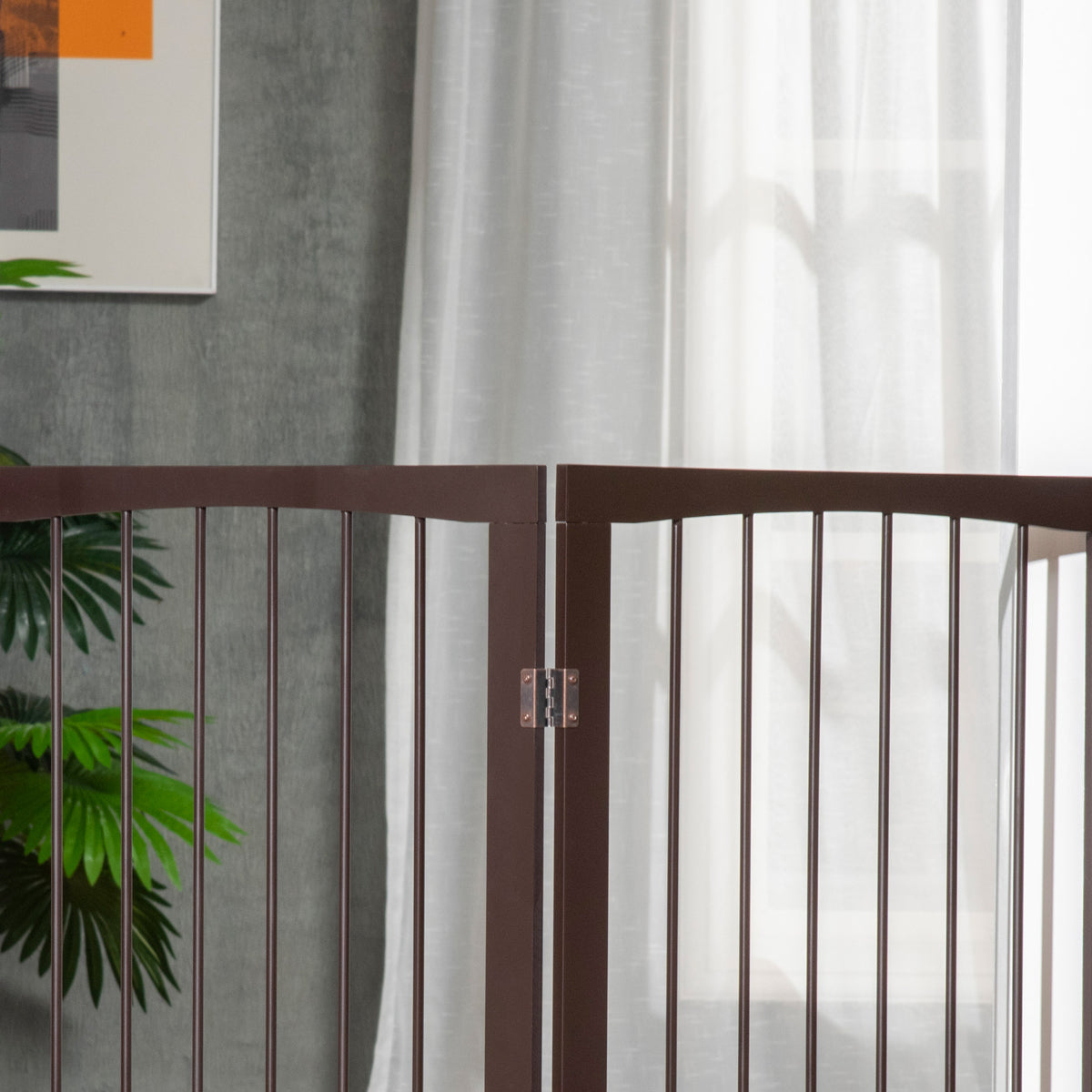 Barrière modulable pliable barrière de sécurité 160L x 76H cm MDF