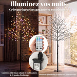 150cm Light-up Artificial Cherry Blossom Tree, 160 LEDs and 16 Flexible Branches, Indoor and Outdoor Decoration