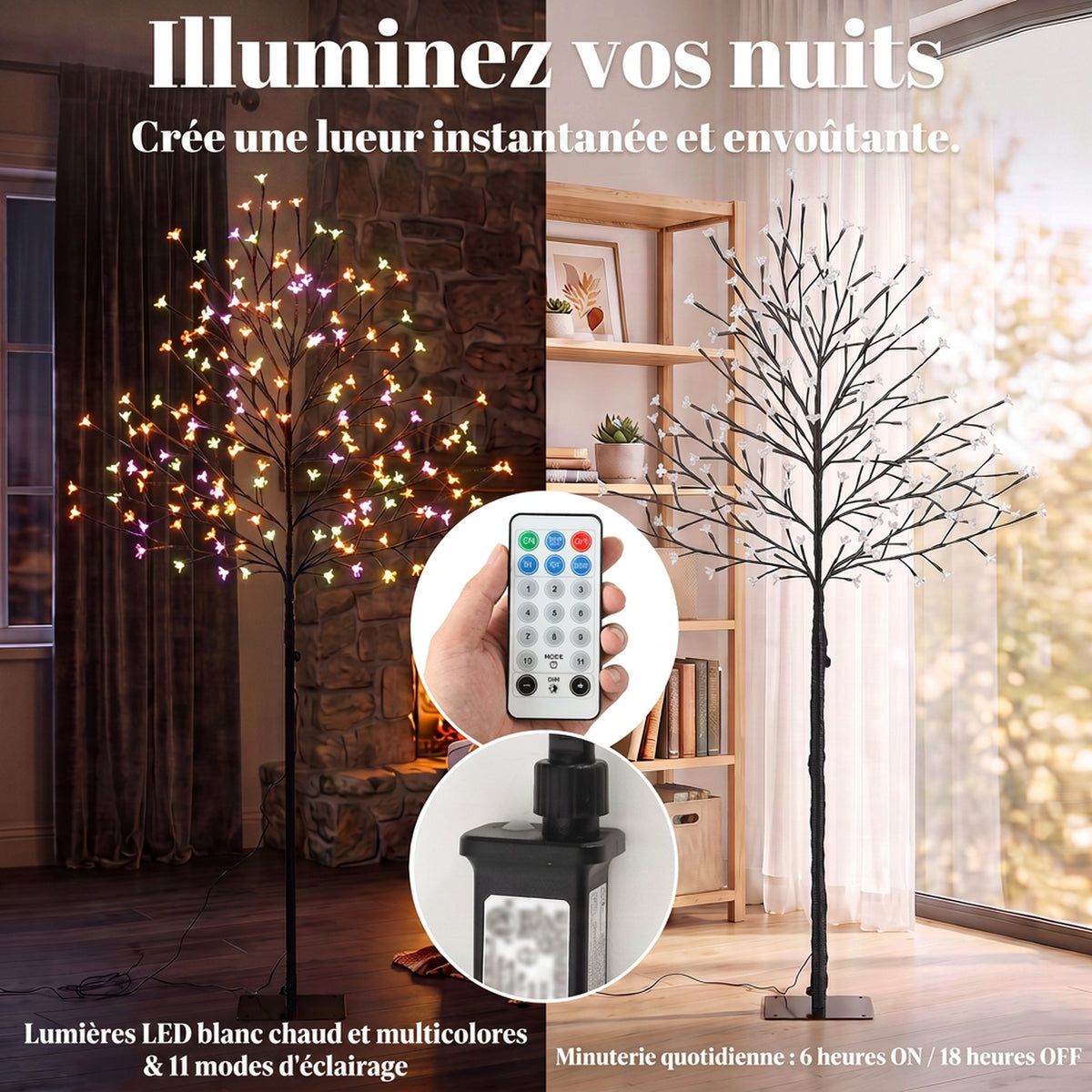 150cm Light-up Artificial Cherry Blossom Tree, 160 LEDs and 16 Flexible Branches, Indoor and Outdoor Decoration