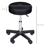 Lot de 2 tabourets de massage à roulettes reglable en hauteur pivotant avec trois couleurs de housse de protection