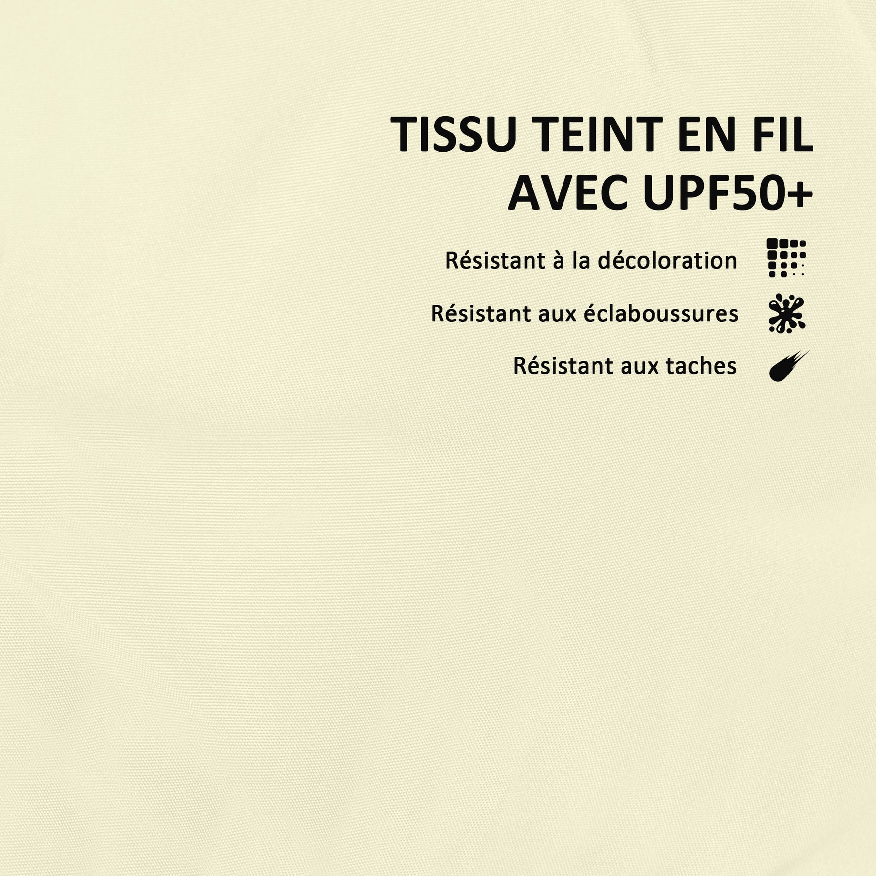Ensemble de 2 coussins d'assise avec dossier, coussin d'assise et de dossier extérieur et intérieur, crème