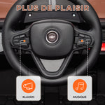 Voiture électrique enfant UTV buggy électrique enfant avec télécommande 2.4Ghz 2 moteurs 103L x 69l x 59H cm marron