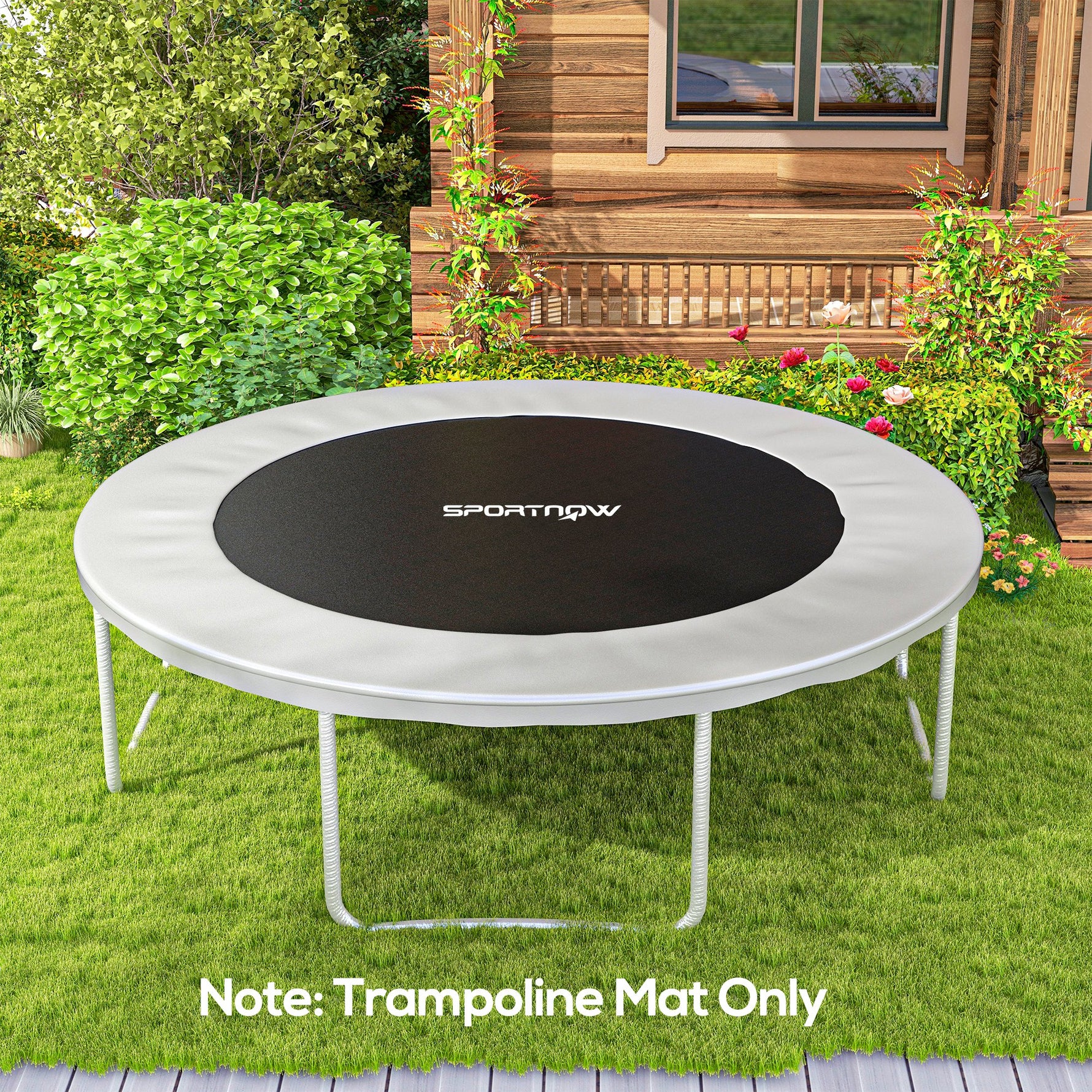 Tapis de rechange pour trampoline tapis de saut de remplacement, compatible trampoline Ø 2,4 m et ressorts de 14 cm