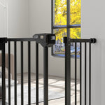 Barrière de sécurité animaux porte fermeture automatique système de double verrouillage sans perçage 1 extension noir