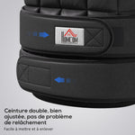 Gilet Lesté Réglable Veste Lestée 20 Kg Max. Poids Amovibles Entrainement Musculation Exercice Boxe Oxford Noir
