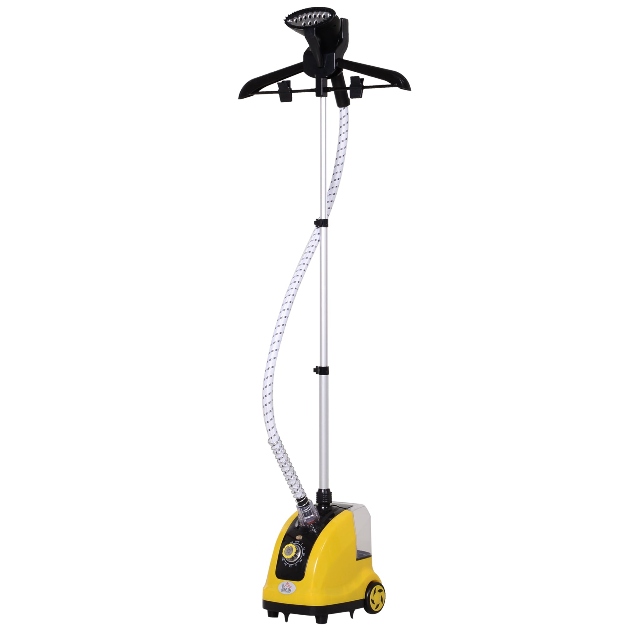 Défroisseur vapeur vertical défroisseur à vêtements 1,4 L 1950 W débit vapeur 32g/min tige telescopique jaune noir