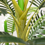 Palmier areca artificiel arbre artificiel hauteur 190 cm avec 30 grandes feuilles en plastique pot inclus