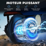 Trottinette électrique 120 W pliable pour enfant 7-14 ans 12 Km/h max. autonomie 10 Km max. bleu