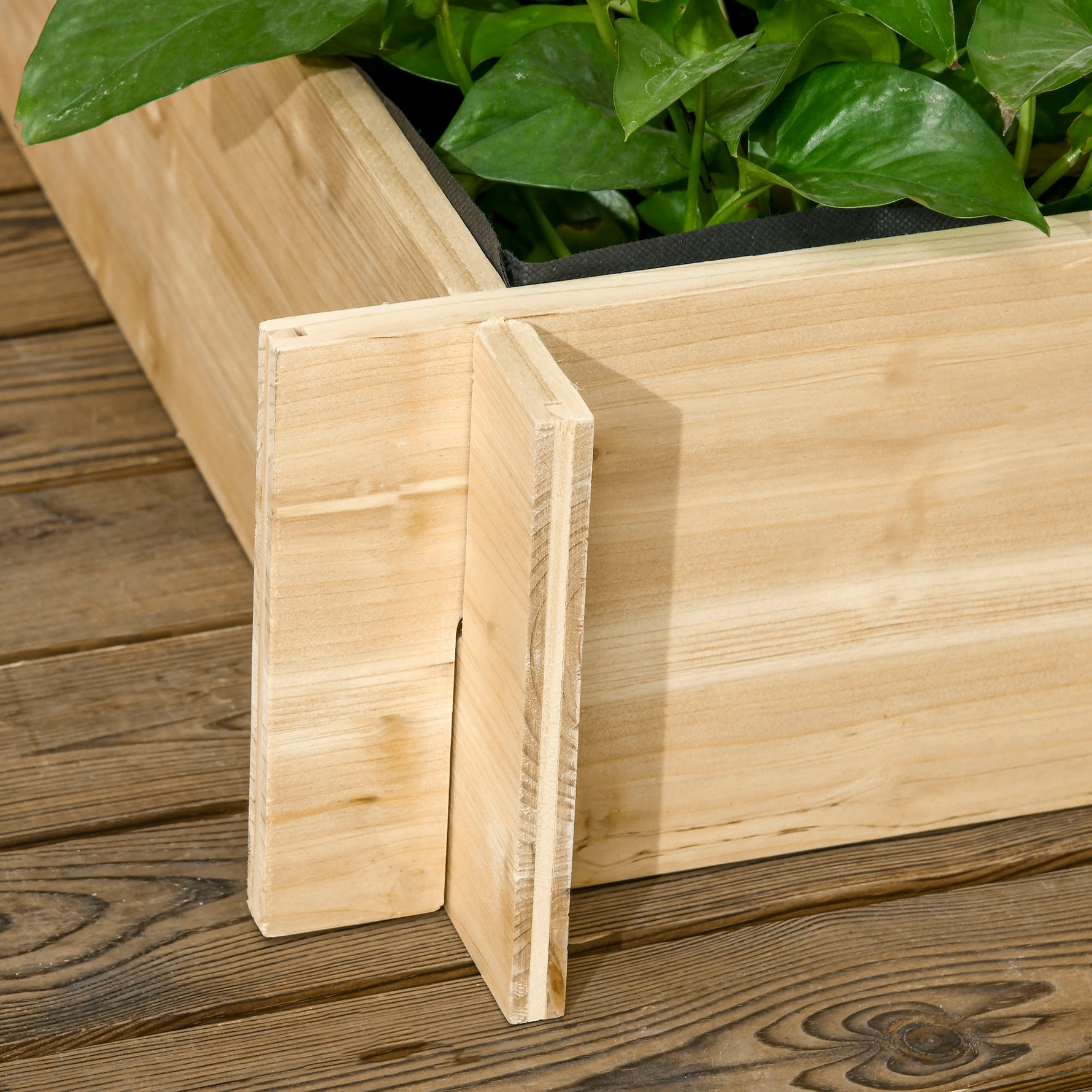 Carré potager jardinière à 3 étages avec treillis lit surélevé en bois pour plantes grimpantes légumes fleurs naturel