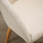Lot de 2 chaises de salle à manger chaise de cuisine Design scandinave - Pieds inclinés effilés Bois Caoutchouc