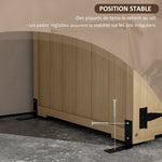 Armoire de jardin abri remise pour outils 90L x 54.5P x 161/168,5H cm 2 étagères toit bitumé étanche bois pin autoclave
