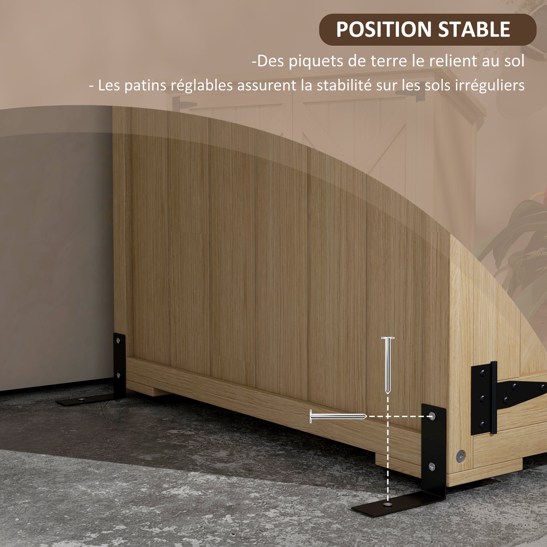Armoire de jardin abri remise pour outils 90L x 54.5P x 161/168,5H cm 2 étagères toit bitumé étanche bois pin autoclave