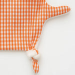 doudou garçon plat en coton bio vichy