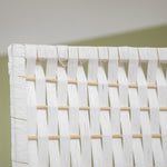 Séparateur de pièces 4 panneaux 2 étagères pliables blanc paille