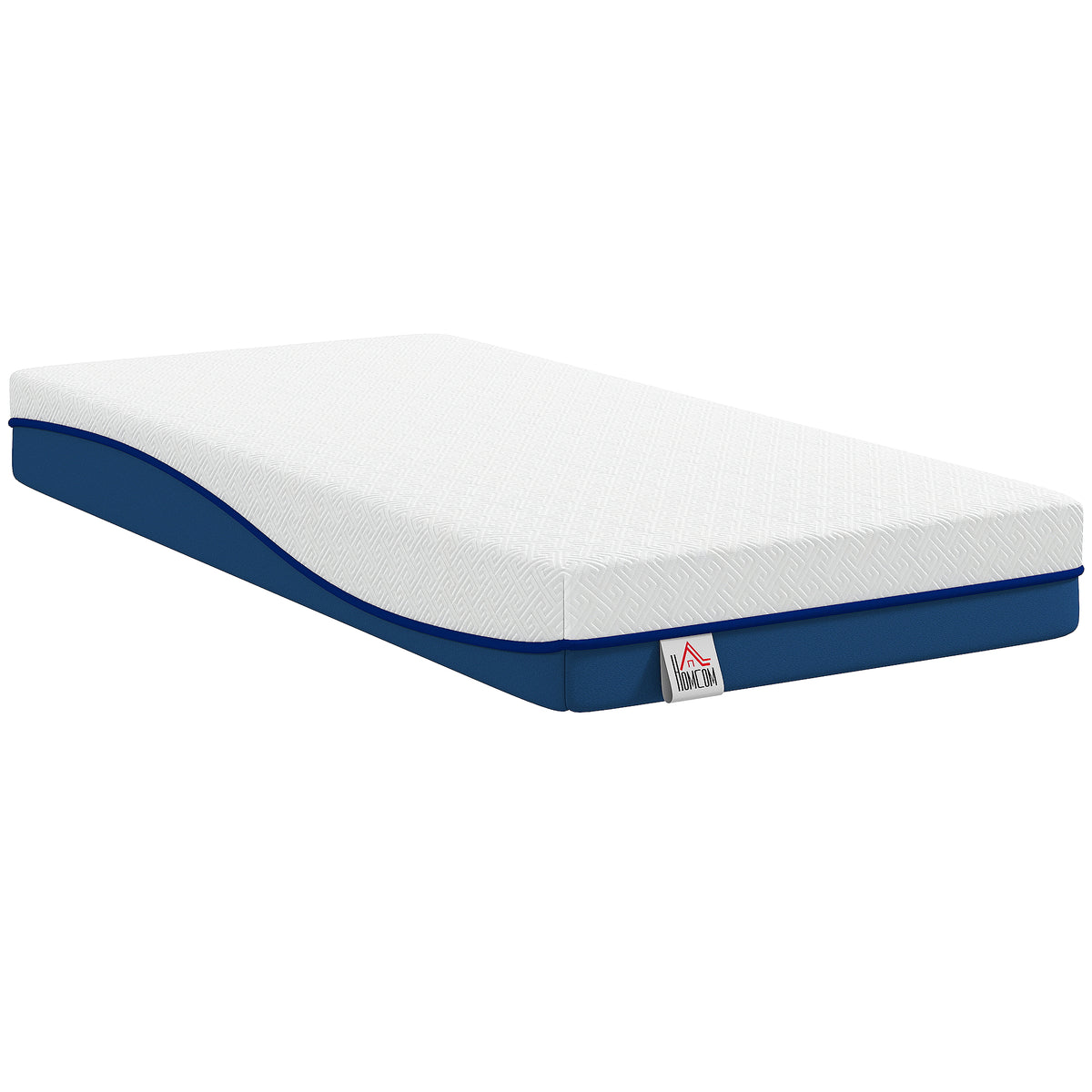 Matelas 90x190cm, matelas 1 personnes, mousse à mémoire de forme au thé vert, housse amovible lavable, fermeté moyenne