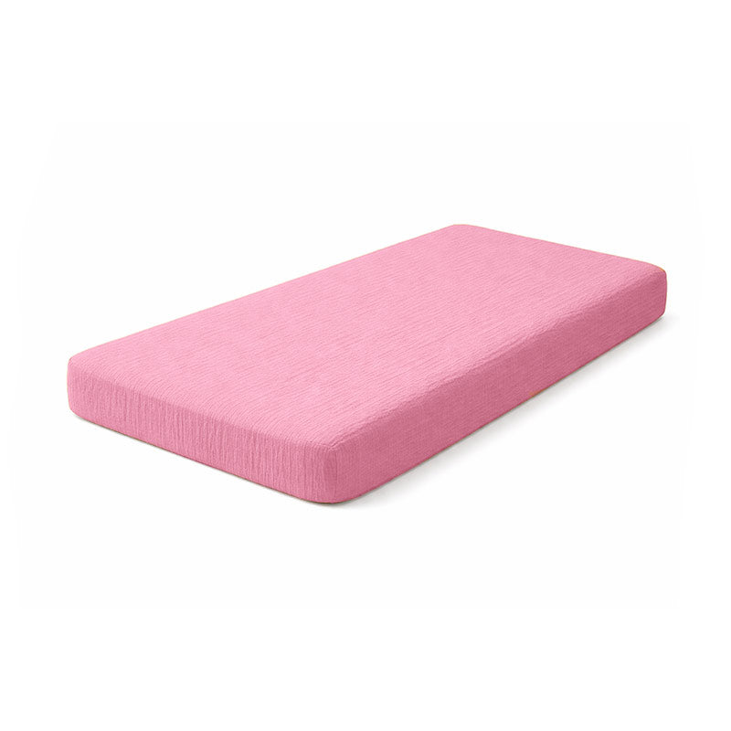 drap housse 60x120 coton bio rose gots