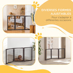 Barrière modulable pliable barrière de sécurité 160L x 76H cm MDF