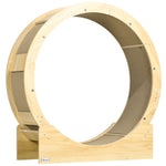 Ruota da corsa per gatti da interno tapis roulant con freno tiragraffi diametro 91 cm naturale