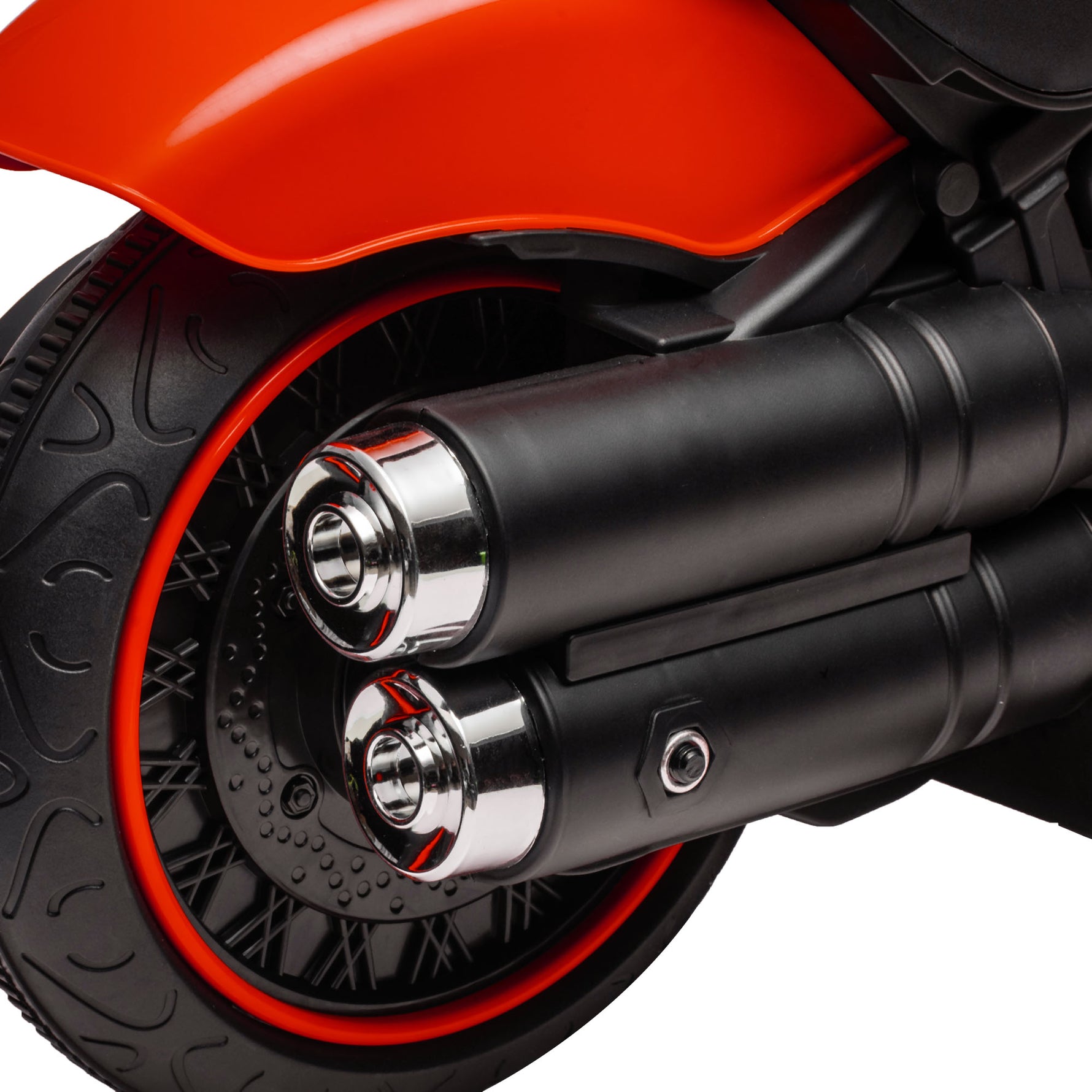Moto électrique pour enfants 3 km/h 6V avec phare LED 2 roues d'entraînement de 18 à 36 mois avec moteur puissant rouge