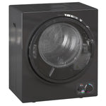 Sèche-linge électrique portable 850W, capacité 33L 4 modes de fonctionnement, acier inoxydable, 49 x 40,5 x 60 cm, noir