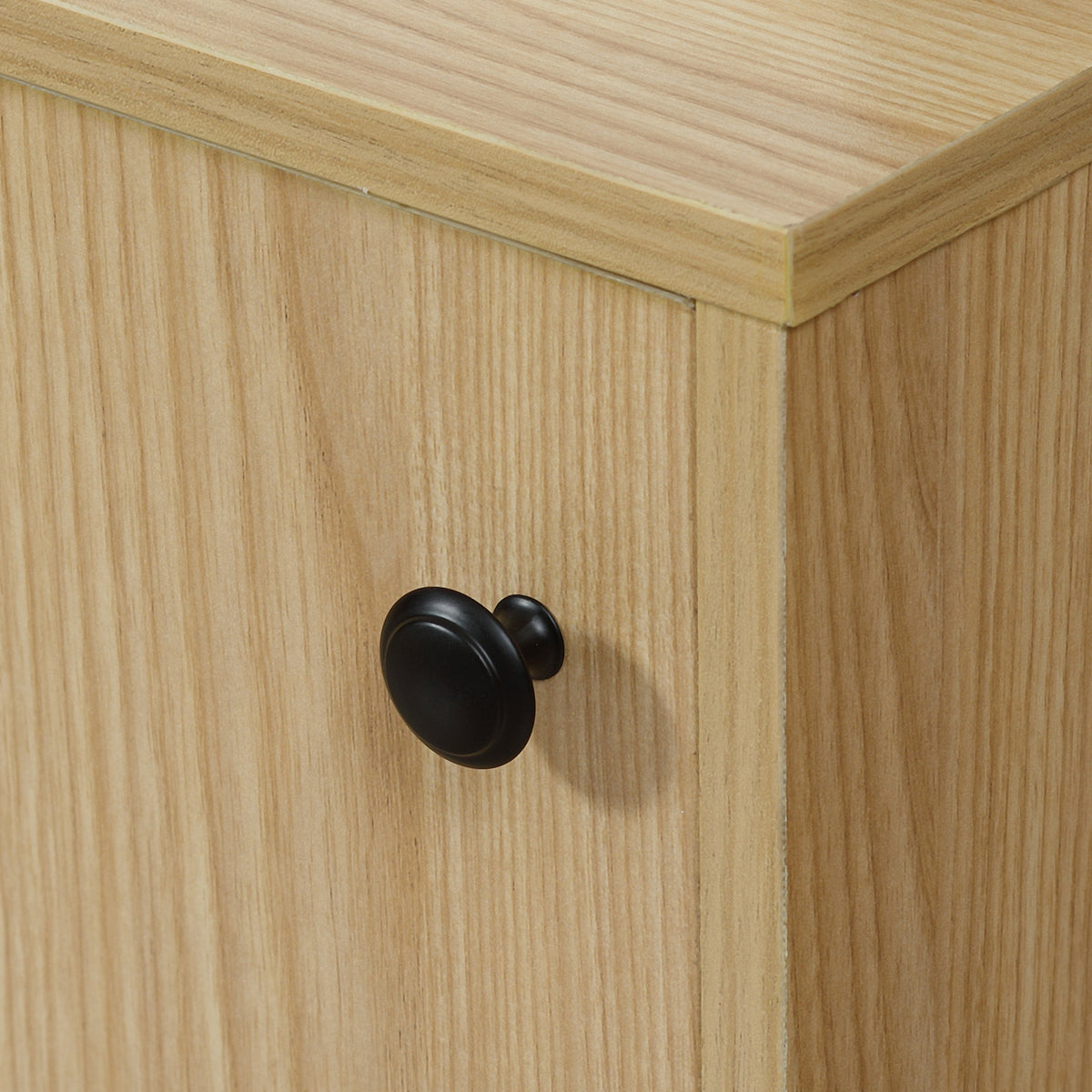 Meuble TV max. 50 pouces 3 compartiments 2 passe-câbles avec porte coulissante - dim. 120L x 39,5l x 46H cm