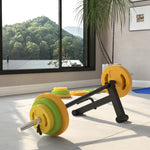Cric d'haltères supports de barbell en acier avec poignée antidérapante pour musculation à domicile charge max. 200kg