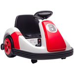 Auto-tamponneuse enfant 6V, rotation à 360°, voiture tamponneuse électrique enfant avec double moteur, musique et klaxon