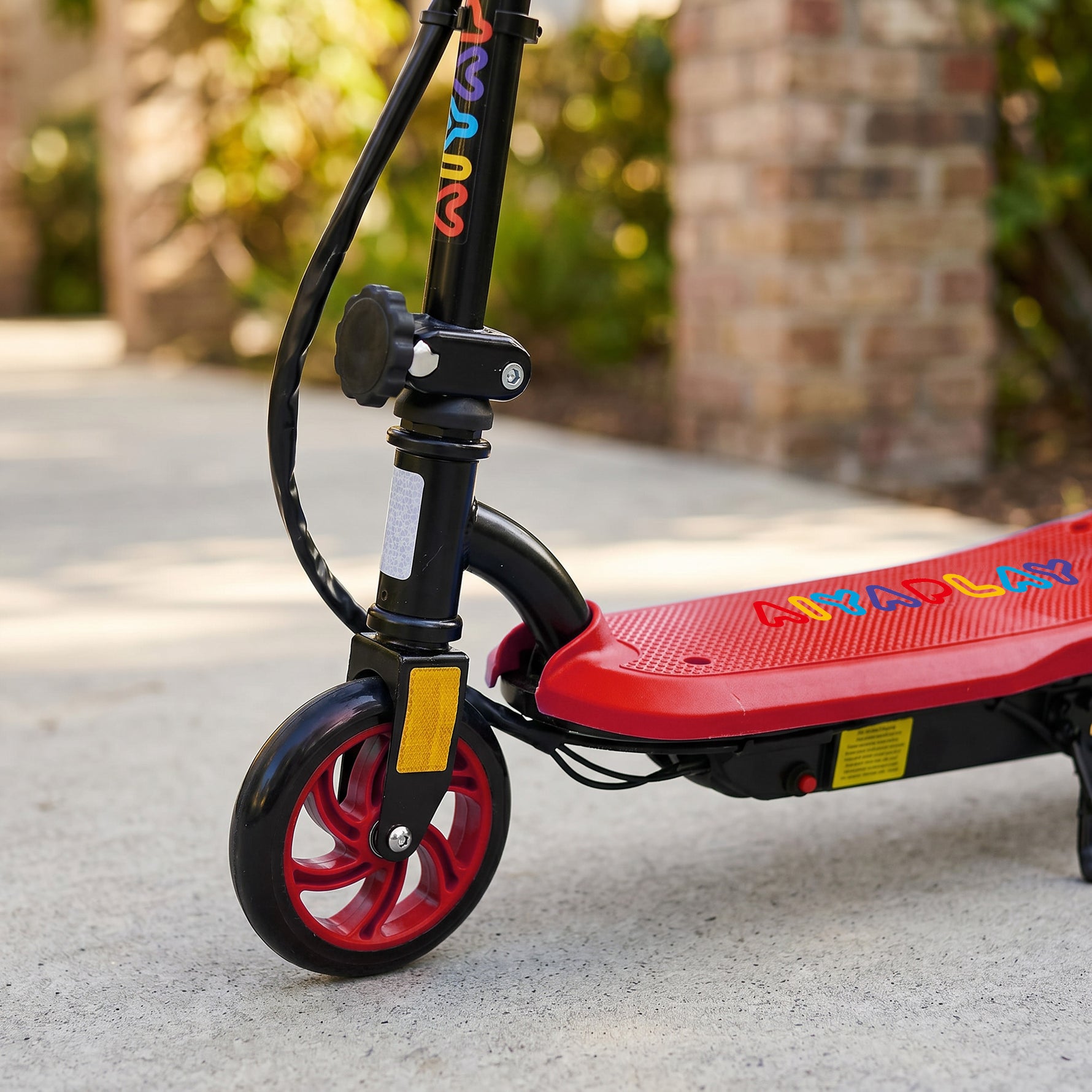 Trottinette électrique 120 W pliable pour enfant 7-14 ans 12 Km/h max. autonomie 10 Km max. rouge