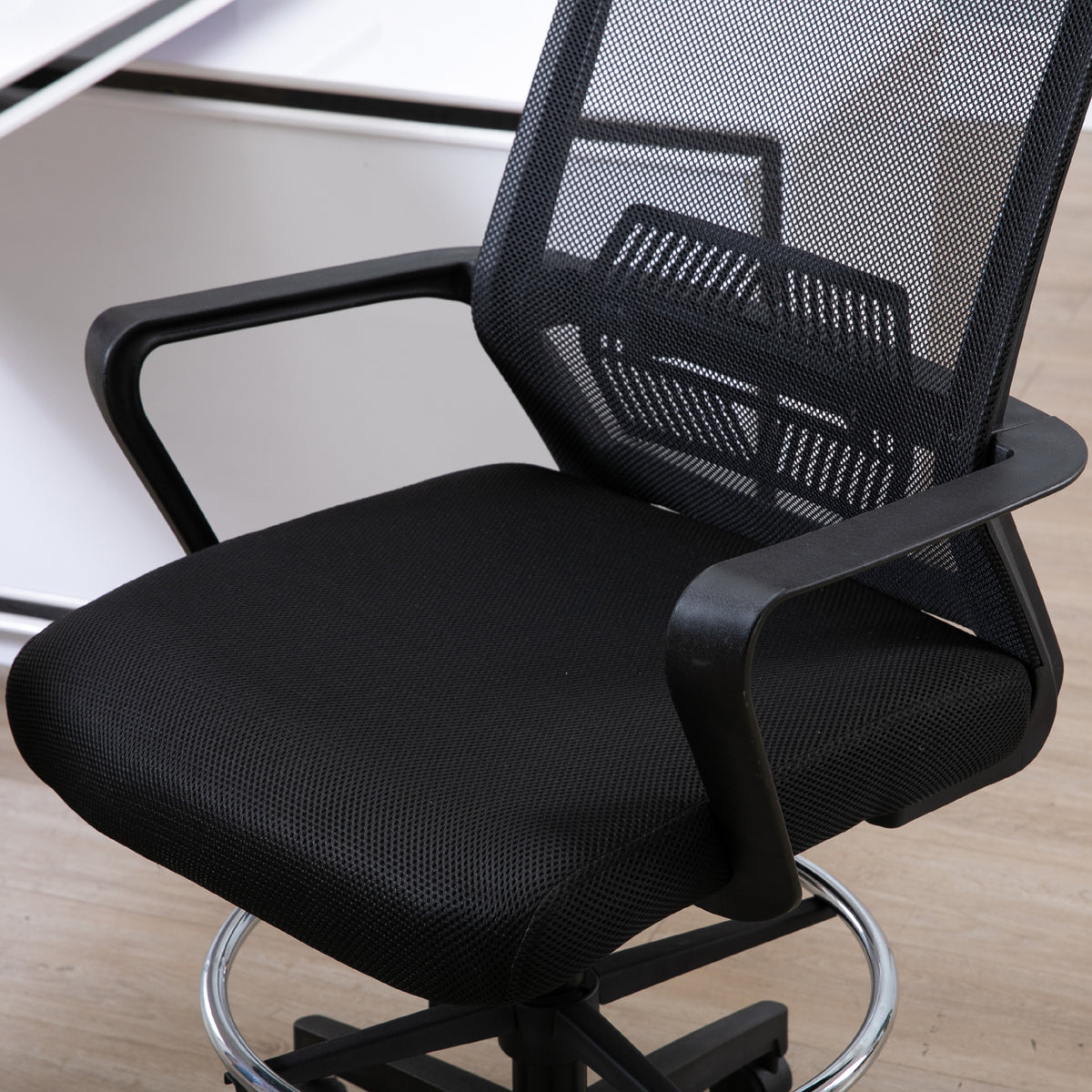 Lot de b2 fauteuils de bureau chaise de bureau assise haute réglable dim. 64L x 59l x 104-124H cm
