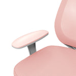 Fauteuil de bureau, chaise de bureau ergonomique en maille, hauteur réglable, 55x48x82,5-94,5cm, rose