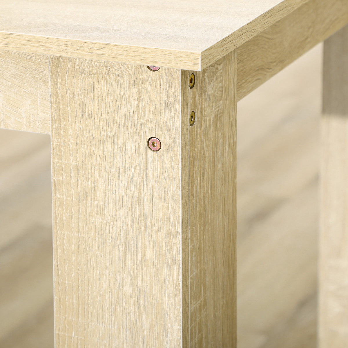 Table à manger table de cuisine design moderne avec grand plateau 2-4 personnes en bois dim. 120L x 69l x 75H cm chêne