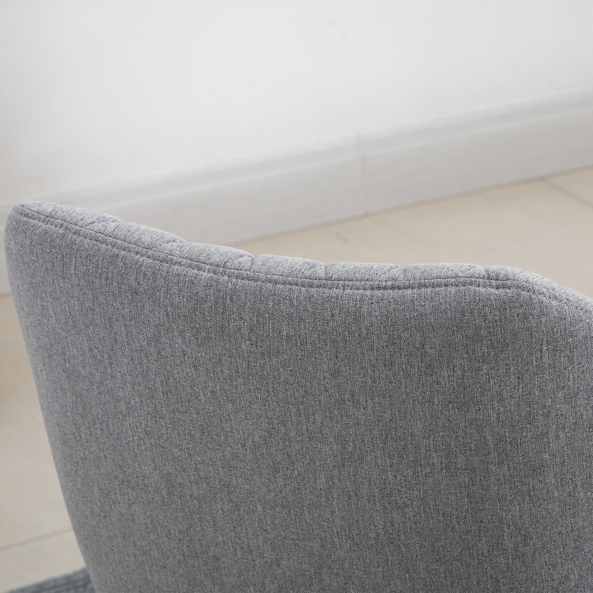 Lote de 2 sillas de comedor de diseño escandinavo - Patas cónicas de madera de haya - Asiento, respaldo y reposabrazos