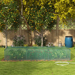 Serre de jardin serre à tomates filet protection porte zippée enroulable HDPE, dim. 125L x 373l x 62,5H cm
