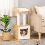 Arbre à chat griffoir pour chat arbre à grimper niche maison pour chat plate-forme supérieure balle suspendue hauteur 81 cm