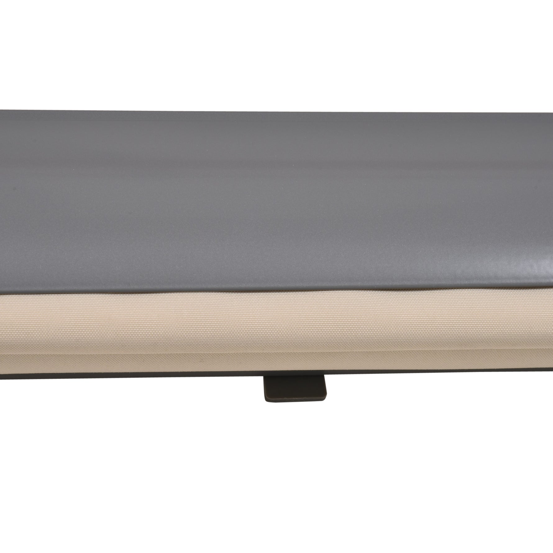 Store extérieur enrouleur 2,5 x 1,6 m avec manivelle, aluminium et polyester 280g/m² anti-UV50+, crème