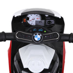Moto électrique enfants, 3 roues sous licence BMW S1000 RR, 6V et 2,5 Km/h, voiture électrique enfants avec effets lumineux et sonores, moto enfant, charge max. 20 kg, rouge