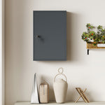 Armadietto portamedicinali a 2 ripiani, 3 livelli, chiudibile a chiave, dim. 40L x 18P x 60A cm, 2 chiavi, metallo, grigio fumé