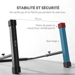 Dips barre parallèle Station de Musculation Réglable en Acier, hauteur réglables avec 4 niveaux pour Dips, Push Up, Parallettes Fitness, noir