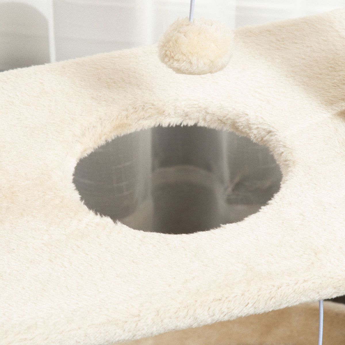 Arbre à chats design cosy chic multi-équipements centre d'activités griffoirs grattoir plateformes brun clair