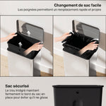 Poubelle de Cuisine 20 L en Acier Inoxydable, Poubelle avec Pédale, Couvercle à Fermeture Douce, Argenté
