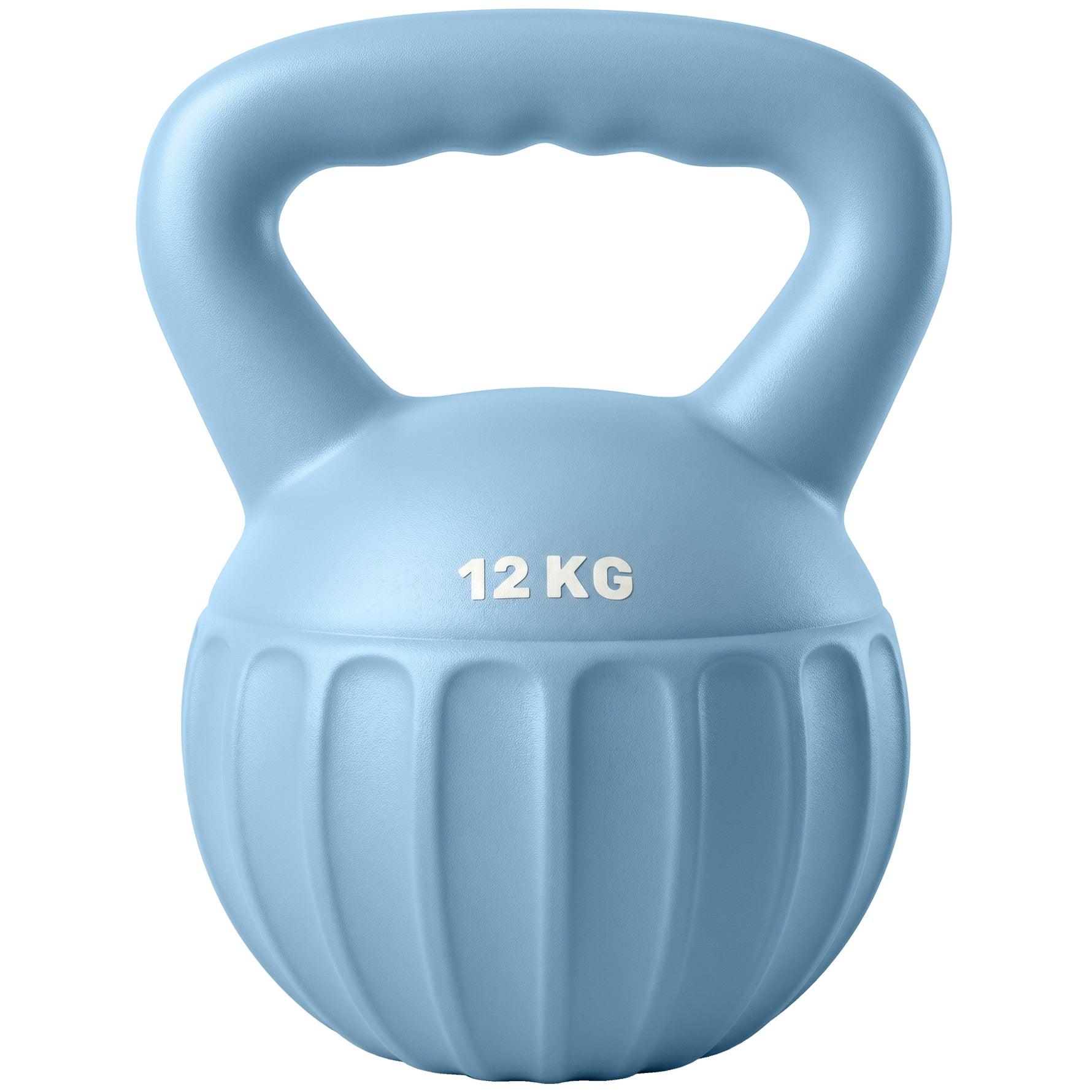 Kettlebell 12 kg, haltère avec poignée Antidérapante, haltère à boule, musculation, entraînement, pour gym, bleu
