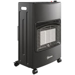 Calefactor a gas Estufa de gas 4200W infrarroja plegable 3 potencias Sistema ODS antivuelco Funda 46x42x75cm Negro