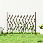 Barrière Extensible rétractable barrière de sécurité 250L x 31l x 104H cm alu métal Chocolat
