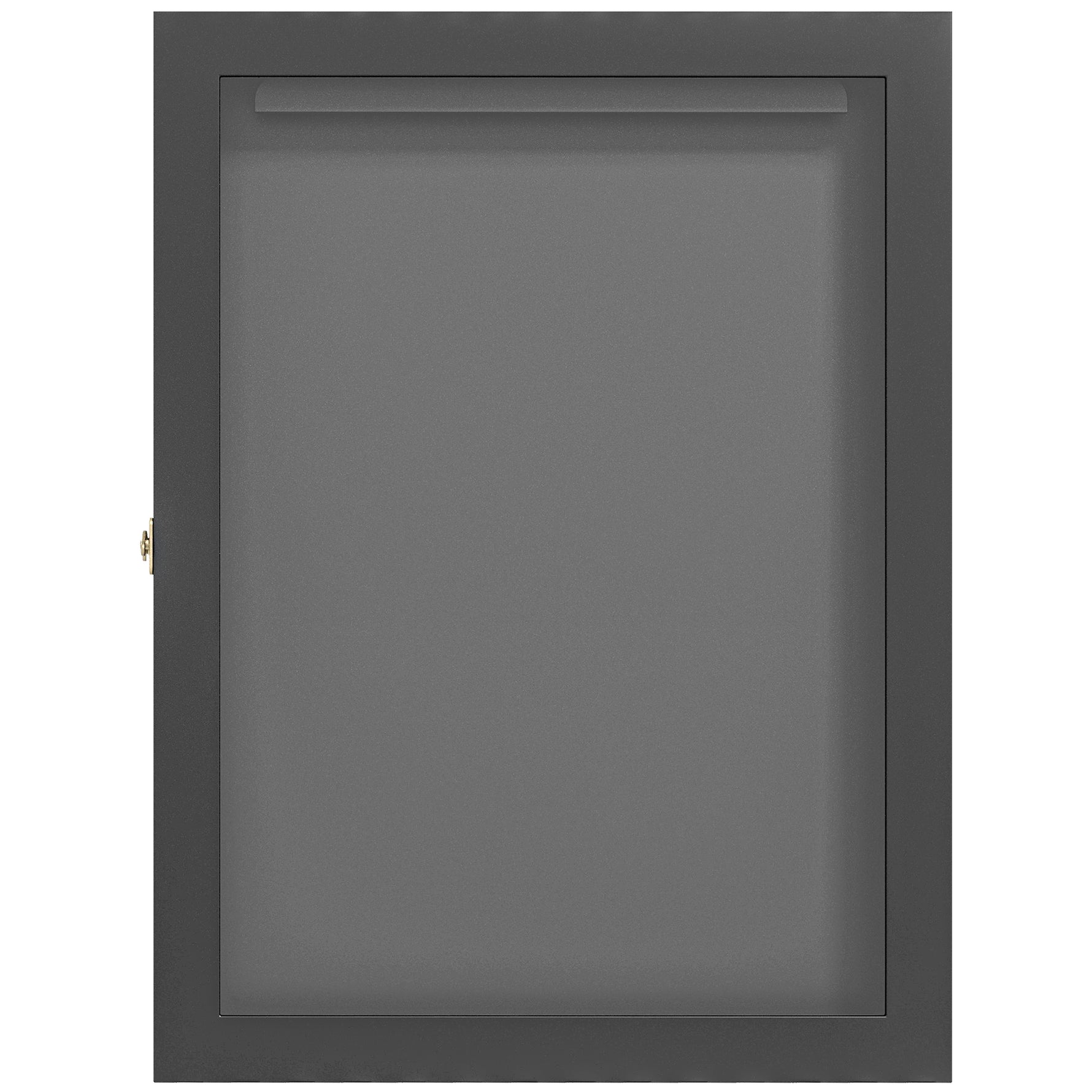 Frame box T-frame cadre pour maillot porte acrylique doublure interne feutre 60 x 6,5 x 80 cm noir