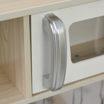 Cuisine Bois Jeu d'imitation - Cuisine Enfant - Nombreux Accessoires & rangements Inclus - MDF pin Blanc chêne Clair