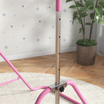 Barre fixe de gymnastique pour enfants pliante hauteur réglable de 88 à 128 cm rose