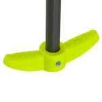 Balançoire 4 agrès portique avec balançoire - dim. 3,55L x 1,84l x 1,86H m métal époxy anticorrosion PE Gris